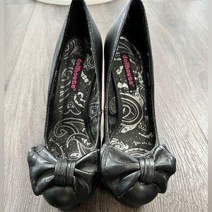 2/$10 Dollhouse Bow High Heels Gothic Pinup 7